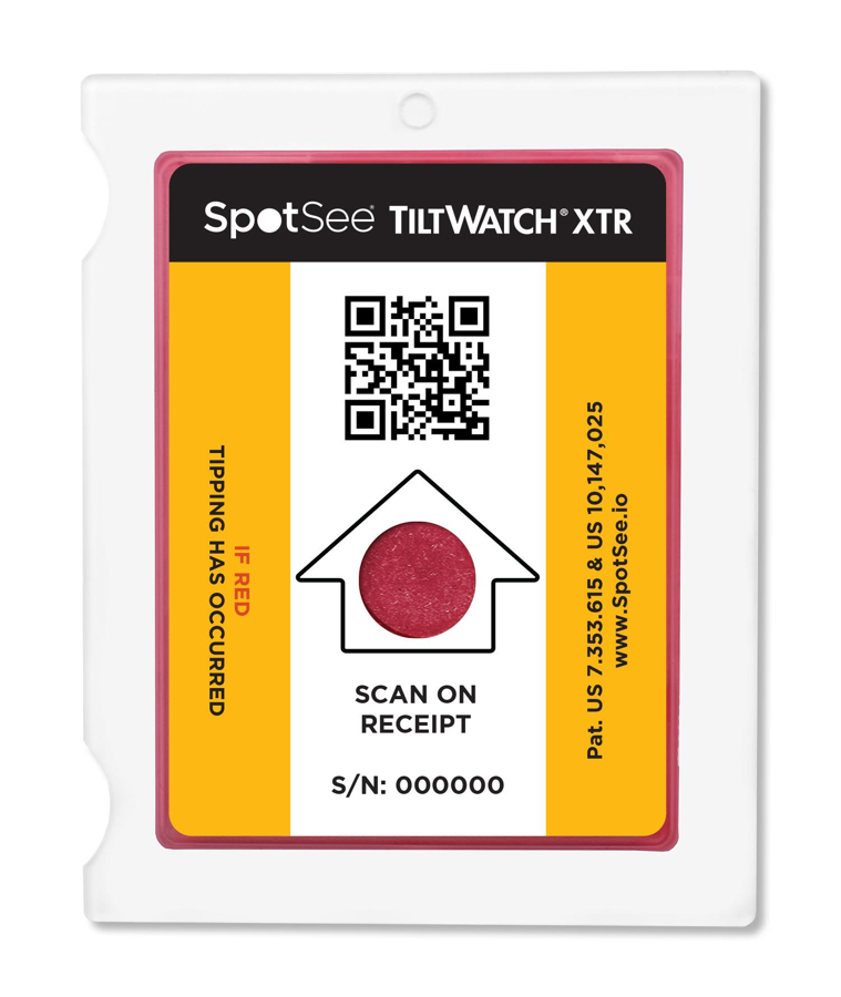TiltWatch XTR QR — Wskaźnik przechyłu z zapisem danych po skanie